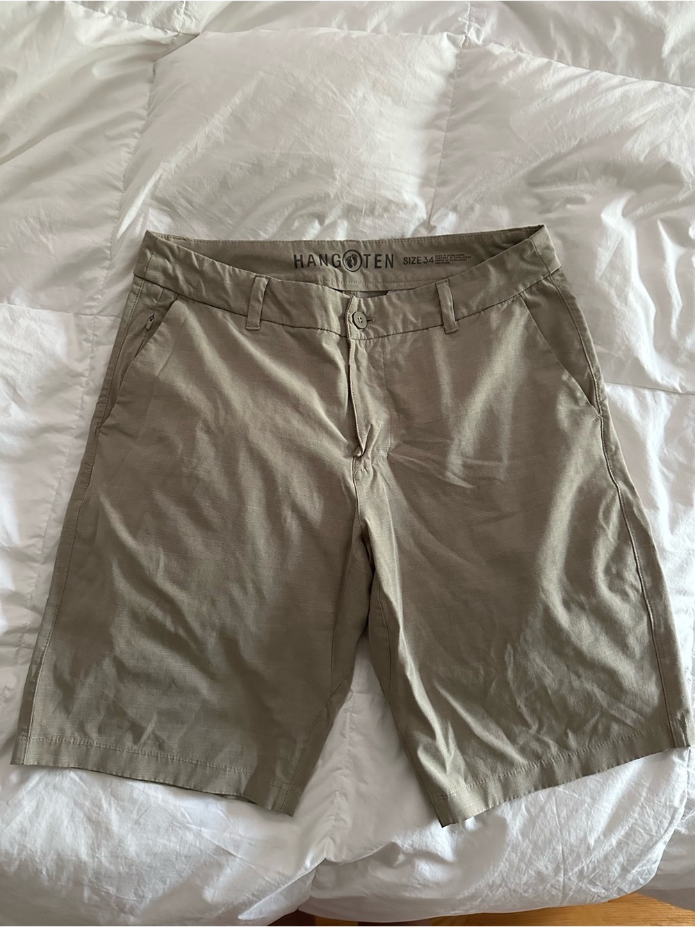 Hang Ten Men's Chino Shorts in Olive Green